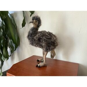 Plush Emu Stuffed Animal Toy - Brown and Black